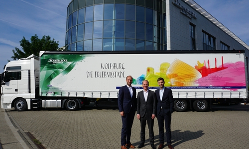 Der Wolfsburger LKW. Foto: WMG Wolfsburg
