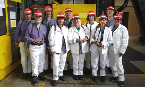 Christian Schröder, Hilmar Nagel, Christian Rothe, Angelika Uminski, Volker Möll, Juliane Krause, Ghalia El Boustami, Ulrike Siemens, Ehrhard Dette, Jutta Beckmann (v.li.). Foto: Infozentrum Asse