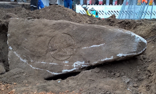 2016 wurde der Kaiserstein bei Bauarbeiten ausgegraben. (Archiv)