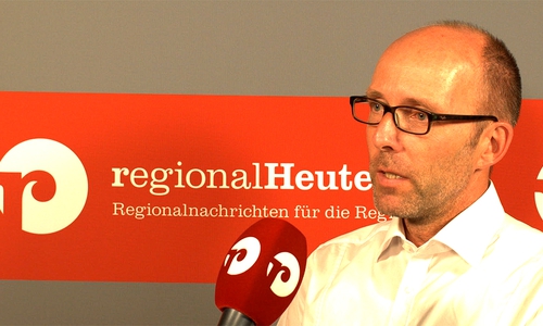 Niels Salveter (BIBS) im regionalHeute-Studio. Video/Foto: Jan Weber