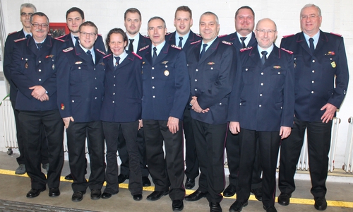 Das neue Kommando der Ortswehr Schandelah auf der Jahreshauptversammlung. Fotos: Privat