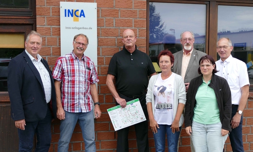 Frank Oesterhelweg (links) besuchte die Firma INCA. Foto: CDU