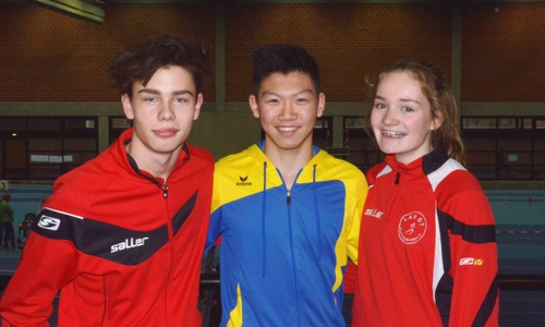 Tom Korngiebel, Jingrong Zeng und Stina Ackermann. Foto: Thomas Bertram