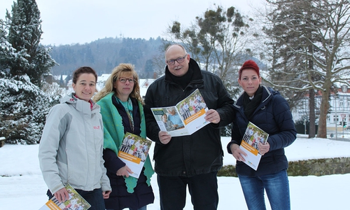 Das Team des SPN – hier vertreten mit Meike Gärtner, Susanne Neumann, Michael Grabitz und Nicole Hammer (von links) – wird am Tag der offenen Tür neben der Vorstellung des Seniorenwegweisers auch für individuelle Fragen zur Verfügung stehen. Foto: Landkreis Goslar