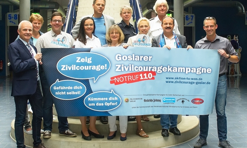 Die Initiatoren des Zivilcouragetages 2017 freuten sich über 600 Schülerinnen und Schüler. Foto: Photogeno