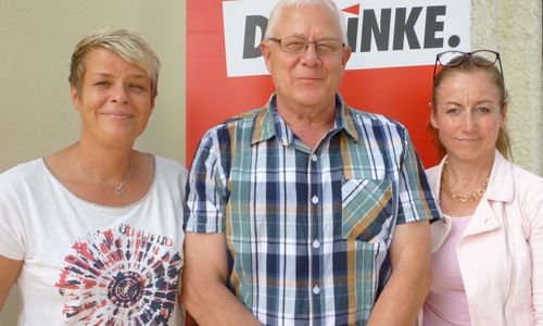 DIE LINKE. Seesen hat Ronald Wendt  sowie Brigitte Süßmilch (rechts) und Bettina Stache für die Wahl am 11. September aufgestellt. Foto: Privat