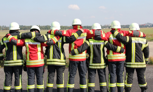 Das Firefighter Combat Challenge Team Lehre. Foto: Frank Müller