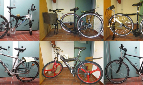Sechs Fahrräder suchen ihre Eigentümer. Foto: Polizei