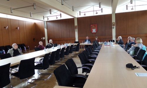 Die Wahlausschussmitglieder trafen sich Mittwochvormittag zu einer öffentlichen Sitzung im Neuen Rathaus. Foto: Stadt Schöningen
