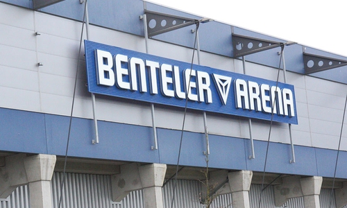 Am Freitag spielt Eintracht Braunschweig in der Benteler Arena. Dort ist jetzt schon jede Menge los. Foto: privat
