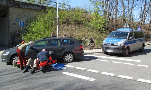 In Langelsheim wurde am Vormittag ein Fahrradfahrer schwer verletzt. Foto: Polizei Goslar
