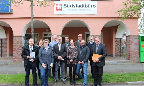 Die Beteiligten sehen im Südstadtbüro eine Erfolgsgeschichte. Foto: Frederick Becker