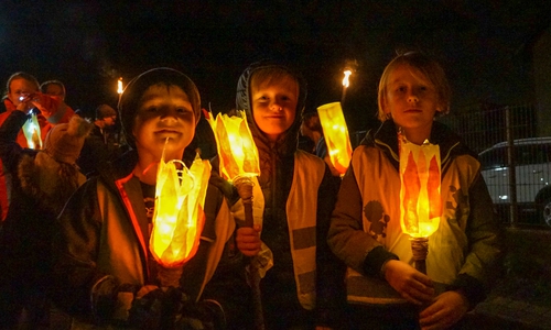 Die Kinder hatten ihren Spaß bei dem Laternenumzug. Foto: Tobias Paschwitz, stellv. Pressewart FF Gemeinde Hohenhameln

