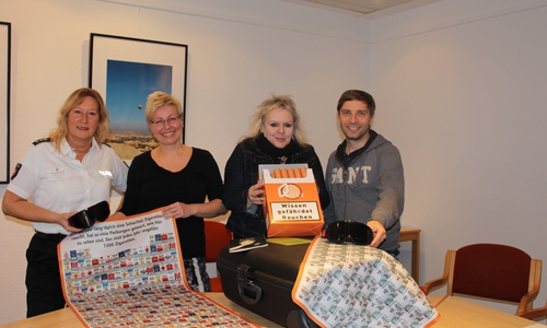 Von der Fachgruppe Sucht: Monika Rohde von der Polizei Wolfenbüttel, Michaela Knabe vom Jugendschutz des Landkreises Wolfenbüttel, Heike Hüsel von der Jugendhilfe Wolfenbüttel und Carsten Feilhaber vom Lukas-Werk. Foto: Jan Borner