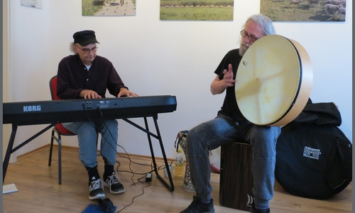 Andreas Mayer und Nikolay Entzeami. Foto: Galerie ARTmen