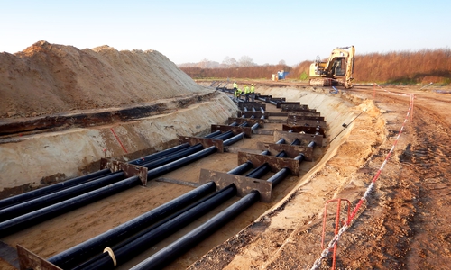 Eine Baustelle wie diese wird für die Erdstromleitung bei Lesse (Salzgitter) unumgänglich sein. Symbolfoto: TenneT