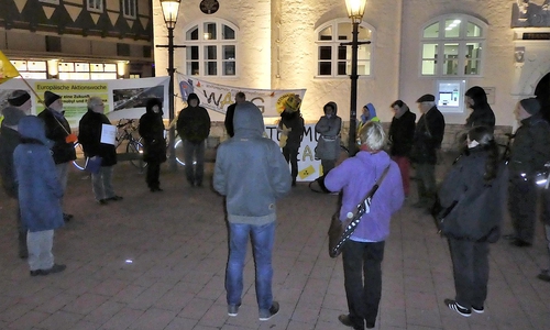 Die letzte Mahnwache fand am 4. März statt. Foto: WAAG