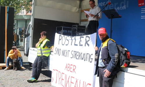  Die Streikenden wollen durchhalten und ein vernünftiges Angebot, so der Tenor auf dem Kohlmarkt. 