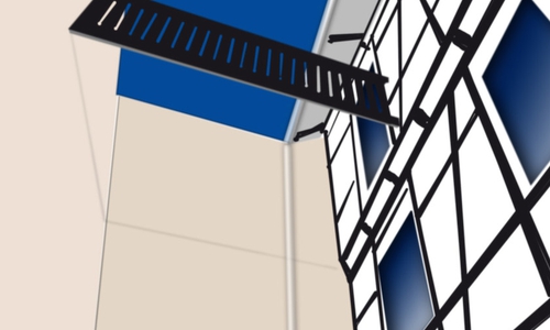 Die Balkonbrüstung blieb stehen, während der Boden unter den Füßen der Partygäste wegriss. 