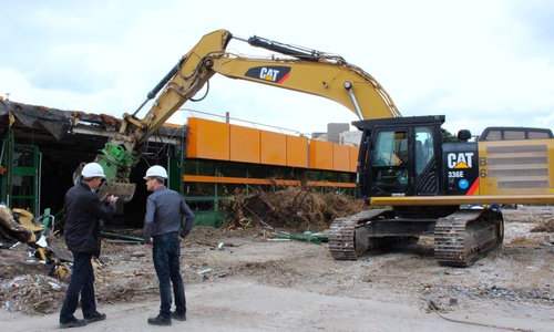 Abriss alte IGS Wilhelm Bracke, Foto: Sina Rühland