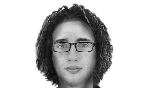 Mit diesem Phantombild suchte die Polizei nach einem Tatverdächtigen im Fall der Brandstiftung im ehemaligen Möbelhaus Krebs. Foto: Polizei