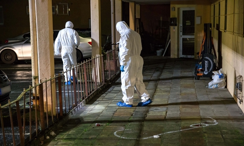 Der Tatort an der Berliner Straße. Archivfoto: Rudolf Karliczek