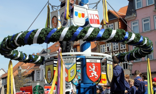 Am Samstag wird in Helmstedt der Maibaum aufgestellt. Foto: Stadt Helmstedt