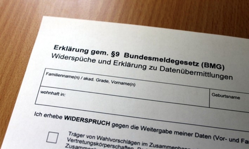 Widerspruchsrecht bei der Weitergabe von Meldedaten. Foto: Stadt Helmstedt