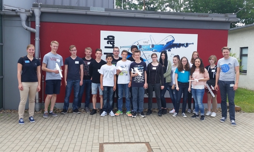 Große Schule beim DLR, Foto: privat