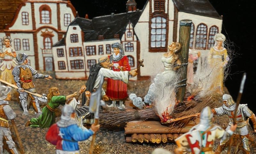 Jeanne dàrc.  Fotos: Zinnfigurenmuseum Goslar