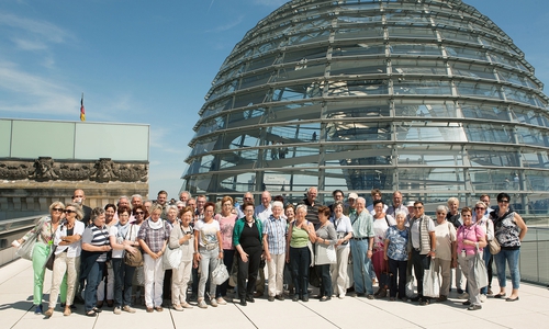 50 Bürger aus dem Wahlkreis Salzgitter/Wolfenbüttel erkundeten mit dem CDU-Bundestagsabgeordneten Uwe Lagosky Berlin. Foto: CDU