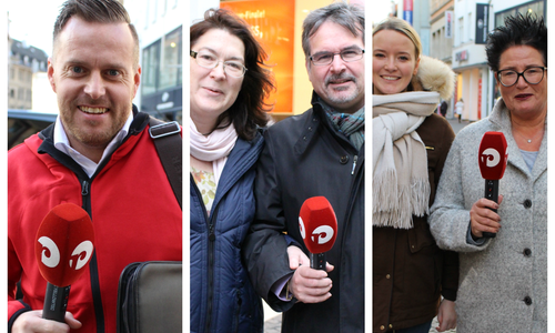 Von links: Steve Diener, Gabriele Aszmann inklusive Ehemann Gerald und Sandy Hogenboom und Mutter Martina Hogenboom nennen ihre Dschungel-Kandidaten aus der Region. Foto: Nick Wenkel
