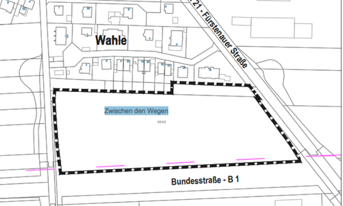 Bild: Auszug aus den Geobasidaten der NIedersächsischen
Vermessungs- und Katasterverwaltung/Dr. Ing. W. Schwerdt, Büro für Stadtplanung