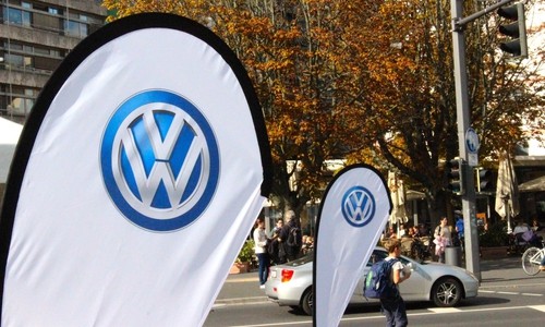 VW präsentierte den längeren Tiguan und den Atlas in den USA. Foto: Sina Rühland