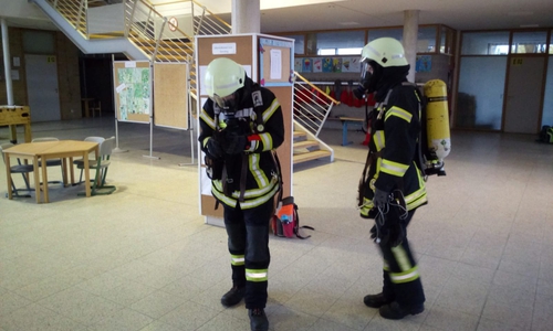 Die Feuerwehr führt zur Zeit Gasmessungen aus. Fotos: Feuerwehr Lehre