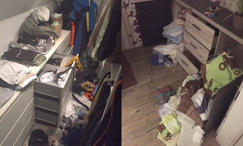 Kein Schrank blieb ungeöffnet. Fotos: privat