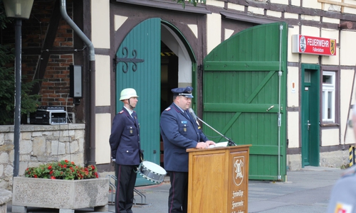 Die Gedenkfeier in Fallersleben. Fotos: Kevin Lotsch