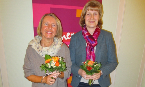 Birgit Pohl (li.) und Julia Krak. Foto: Siegfried Nickel