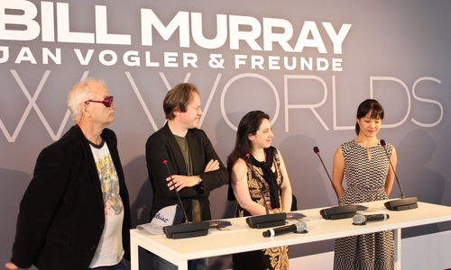 Bill Murray, Cellist Jan Vogler, Pianistin Vanessa Perez und Geigerin Mira Wang stellten sich den Fragen der Presse. Fotos / Video: Sandra Zecchino