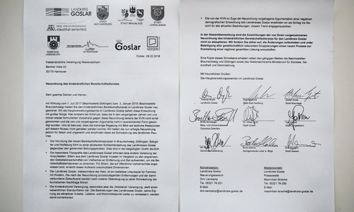 Der offene Brief an die KVN. Neun Stimmen für neue Regelungen. Foto: Alexander Panknin