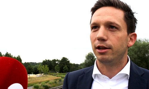 Falko Mohr informiert über den aktuellen Stand der Sondierungsgespräche. Foto: Archiv/Jan Weber