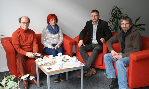 Von links: Harald Koch, Ute Baars, Stefan Marken und Dr. Diethelm Krause-Hotopp im Gespräch. Foto: Privat