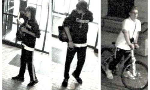 Eine Kamera hielt die Täter im Bild fest. Fotos: Polizei