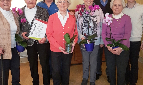 Ehrungen für lange Mitgliedschaft. Foto: Siedlergemeinschaft Sudmerberg