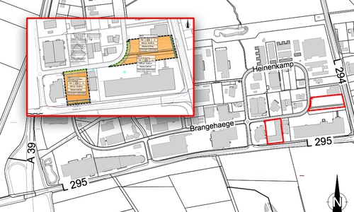 So soll sich das Gewerbegebiet nach Plan verändern. Karten: Stadt Wolfsburg