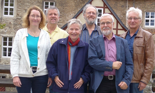Die beiden Referenten Sabine Neef und Michael Fuder mit den Mitgliedern der Kreistagsfraktion von Bündnis 90/Die Grünen, Christiane Wagner, Ehrhard Dette, Hilmar Nagel, Holger Barkhau. Es fehlt Reinhard Gerndt. Foto: Bündnis 90/Die Grünen
