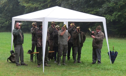 Die Jagdhornbläser zeigten auch ihr Können, Foto: privat