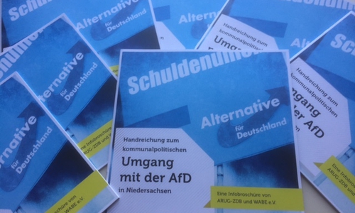 ARUG/ZDB und Wabe e.v. veröffentlichen gemeinsam eine Broschüre zum Umgang mit der AfD. Foto: ARUG/ZDB
