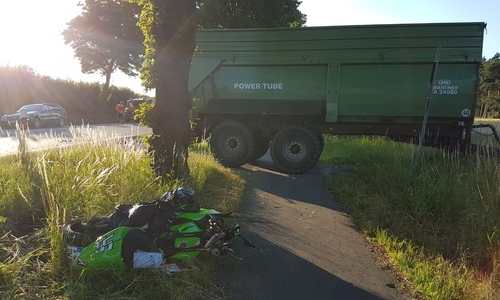 Der Motorradfahrer wurde schwer verletzt. Foto: aktuell24