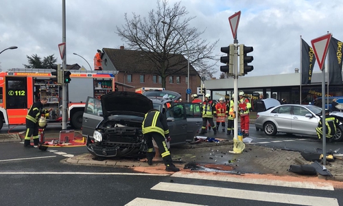 Die Einmündung Richtung Lebenstedt ist derzeit gesperrt. Foto: Frederick Becker